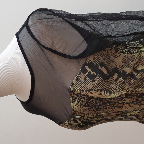 Snakeskin print sheer dress from UK - Picture 5 of 13